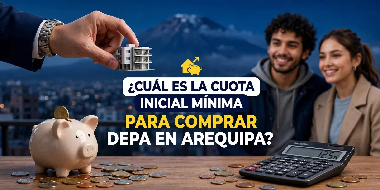 ¿Cuál es la cuota inicial mínima para comprar depa en Arequipa?