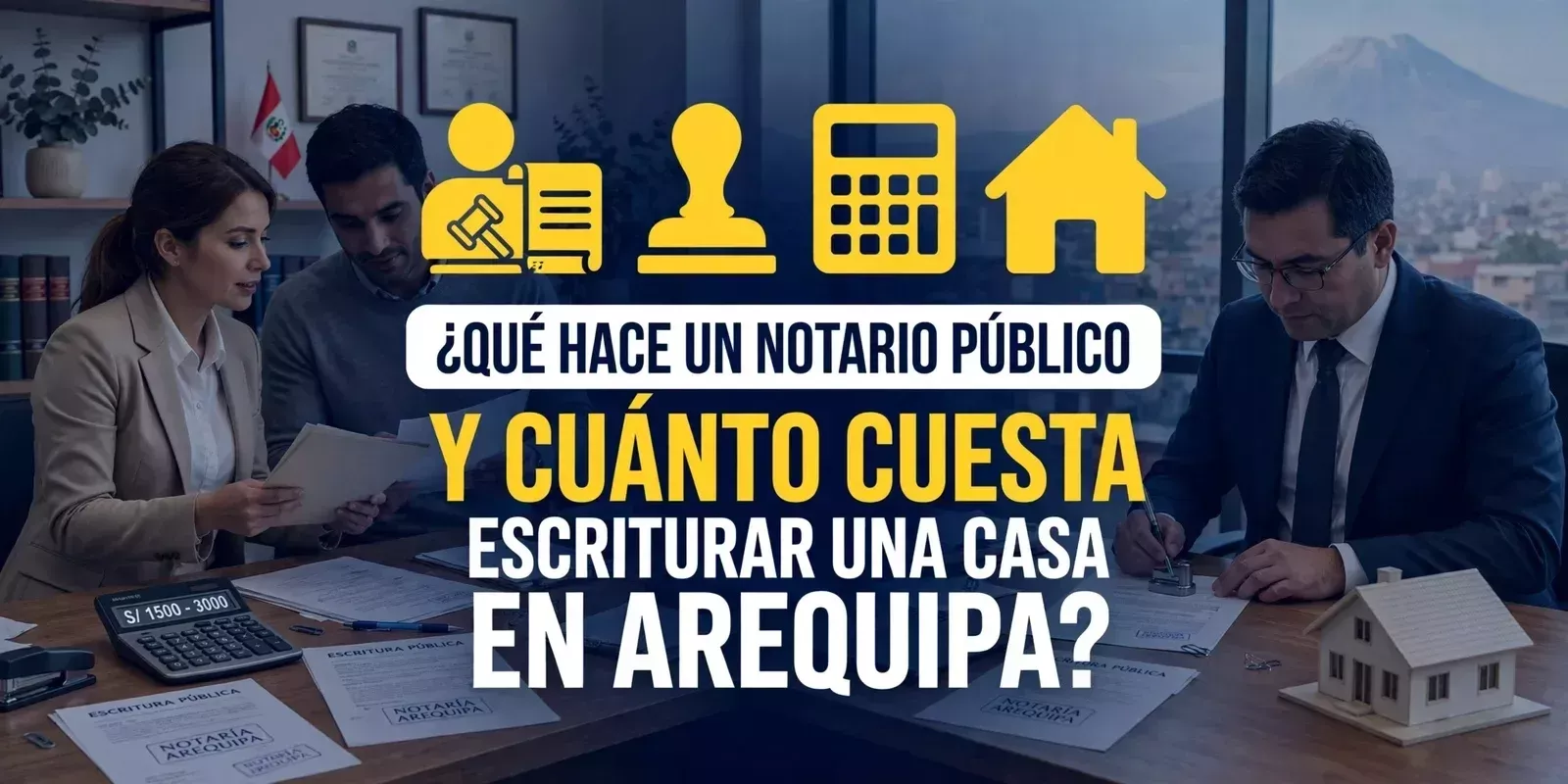 ¿QUÉ HACE UN NOTARIO PÚBLICO Y CUÁNTO CUESTA ESCRITURAR UNA CASA EN AREQUIPA?