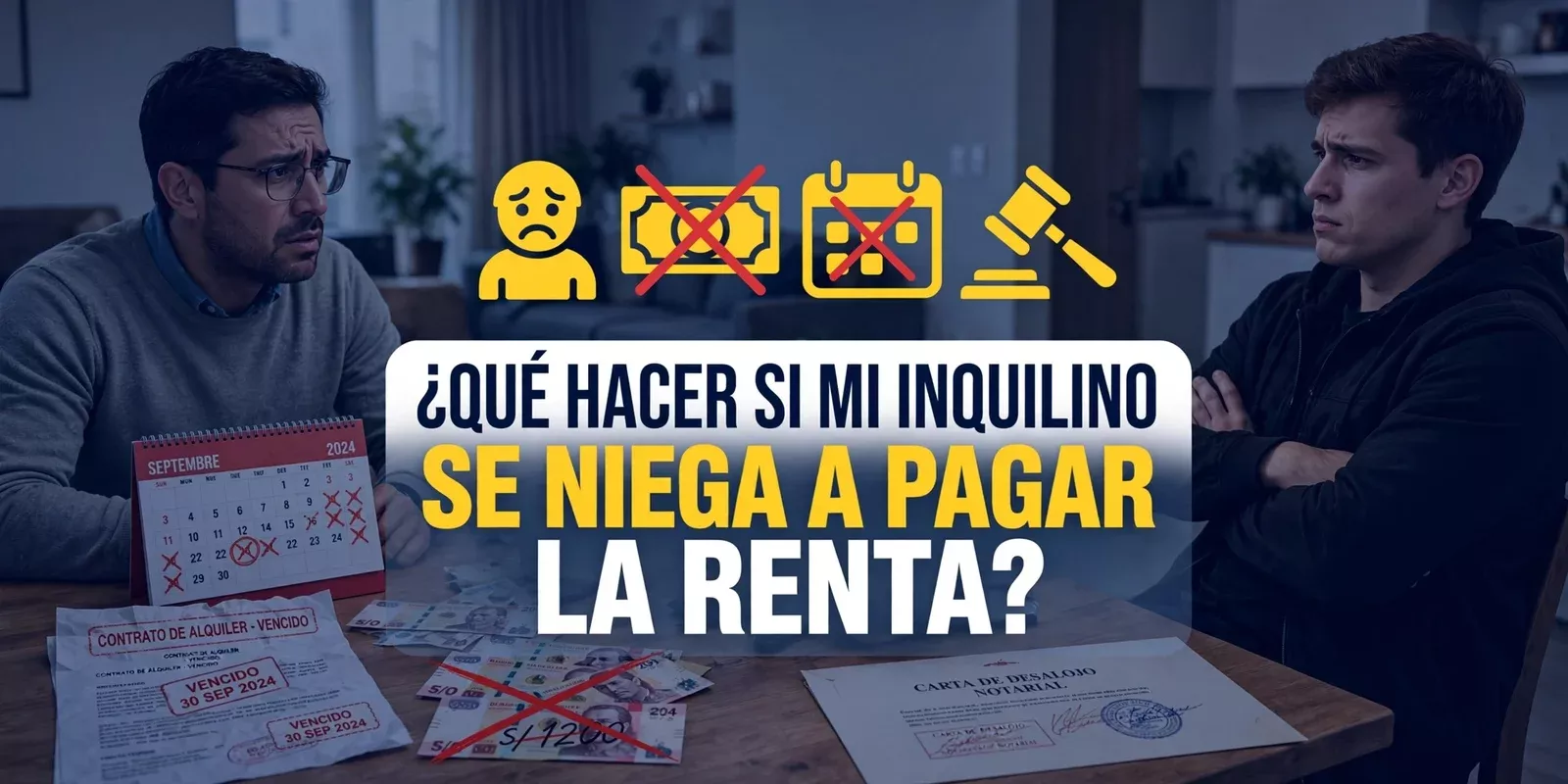 ¿QUÉ HACER SI MI INQUILINO SE NIEGA A PAGAR LA RENTA?