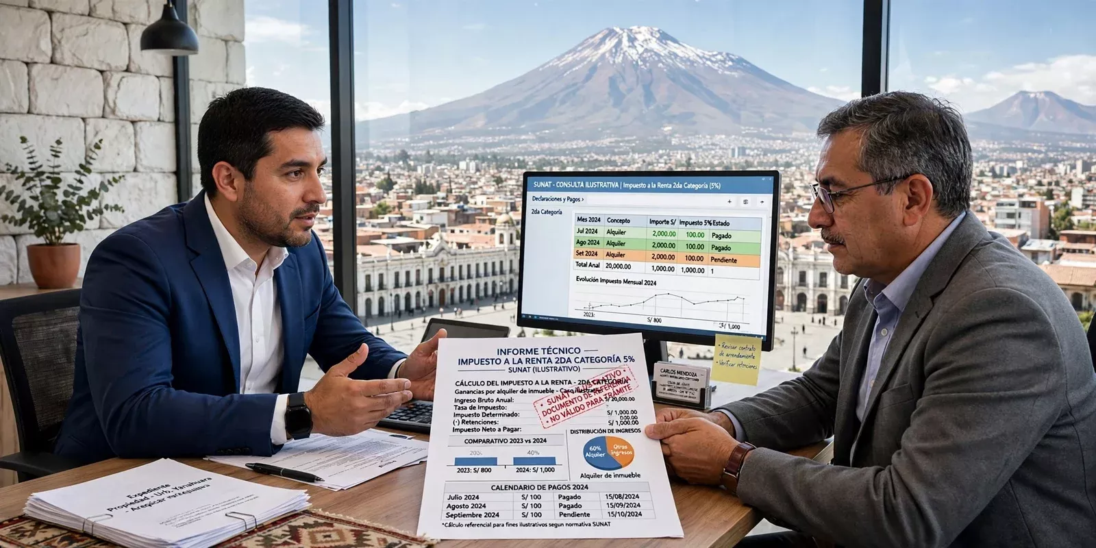 ¿Cuánto paga de Impuesto a la Renta de 2da Categoría el vendedor de un inmueble en Arequipa?